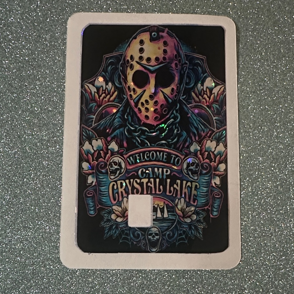 Camp Crystal Lake Horror Jason Credit Card Skin
